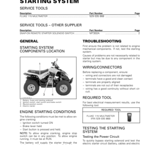 ATV Starting System (Mini DS) Shop vmr2017 025 Manual