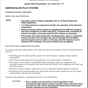 Ignition Systemm Manual