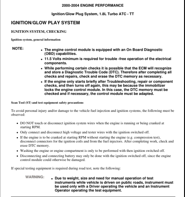 Ignition Systemm Manual