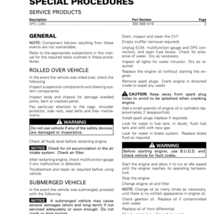 SSV Special Procedures (Traxter) Shop tmr2016 109 Manual