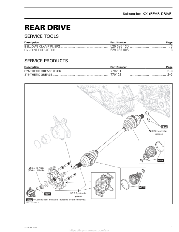 SSV MY20 Rear Drive (Maverick suppl.) 219101007 018 en Manual