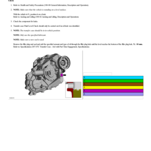 Transfer Case Fluid Level Check G2202231 Manual