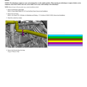 Air Cleaner Outlet Pipe RH G2222780 Manual