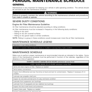 ATV 2019 Periodic Maintenance Schedule Outlander Shop Supp 219100951 006 Manual