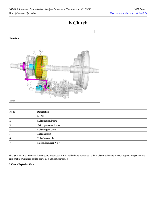 E Clutch G2217346 Manual