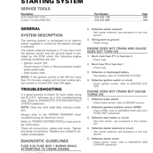 SSV Starting System (MAVERICK XDS) Shop 03a9OLAAY SM91Y014S10 tmr2015 037 Manual