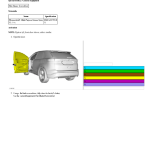 Door Latch Lubrication G2219408 Manual