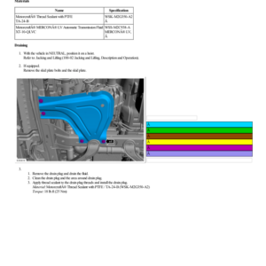 Transfer Case Draining and Filling G2203054 Manual