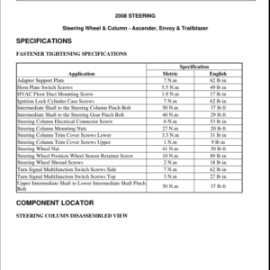 STEERING COLUMN Manual