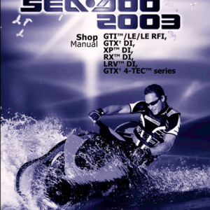 2003 seadoo shop Manual