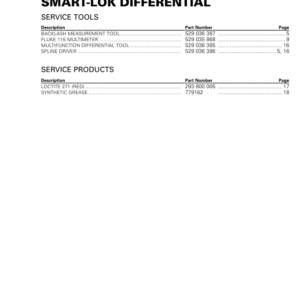 SSV 2019 Smart Lok Differential Maverick Trail Shop Supp 219100969 025 Manual