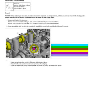 Camshaft Roller Follower G2206270 Manual