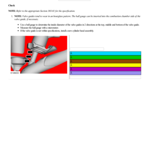 Valve Guide Inner Diameter G2219096 Manual