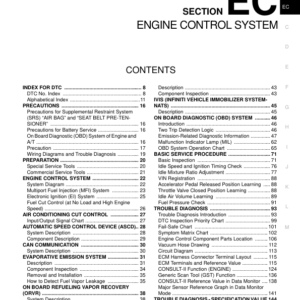 ENGINE CONTROL SYSTEM Manual