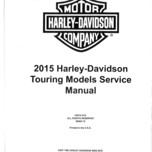 Harley Davidson 2015 Touring Manual