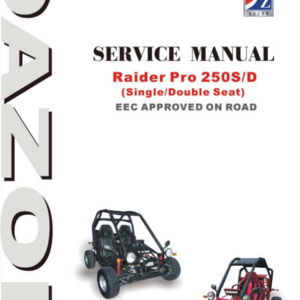 Raider Pro 250 pdf Manual