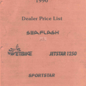 1990 Dealer Price List Manual