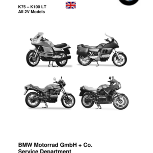 BMW K75 K100 2V Repair Maual EN Manual