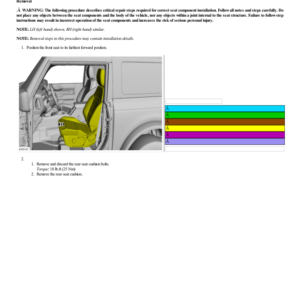 Rear Seat Backrest 3 Door G2218154 Manual