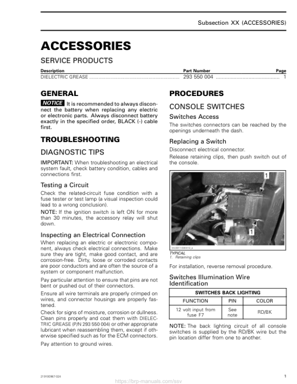 SSV 2019 Accessories 219100967 024 Manual