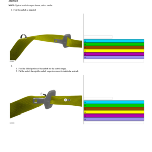 Seatbelt Tongue Rotated On Belt G2219506 Manual