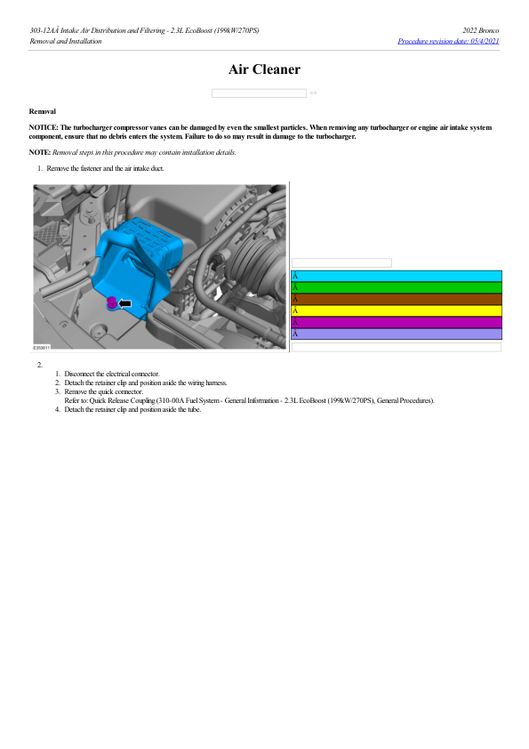 Air Cleaner G2222737 Manual