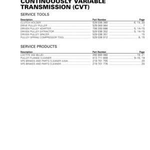 SSV CVT (Defender) Shop tmr2016 120 Manual