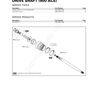 Drive Shaft 900 ACE GTI and Spark Manual