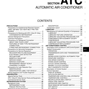 AUTOMATIC AIR CONDITIONER Manual