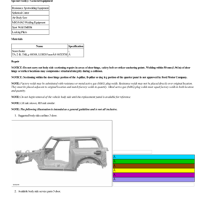 Body Panel Sectioning G2226395 Manual