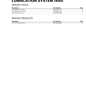 ATV 2019 Lubrification System (450) Outlander Shop Supp 219100991 011 Manual