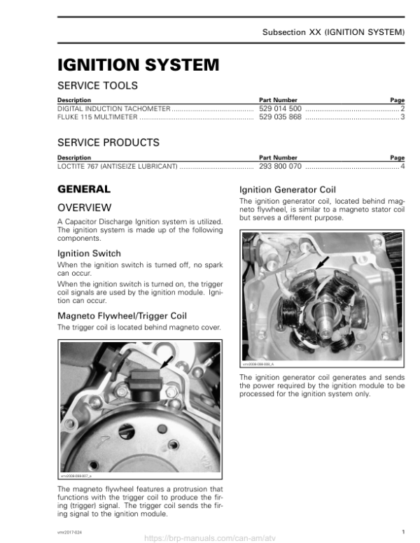 ATV Ignition System (Mini DS) Shop vmr2017 024 Manual