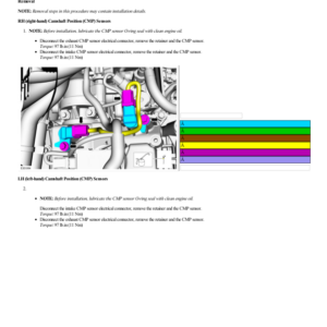 Camshaft Position (CMP) Sensor G2193575 Manual