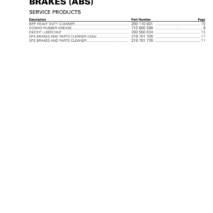 SSV 2019 Brakes (ABS) Maverick Trail Shop Supp 219100969 026 Manual