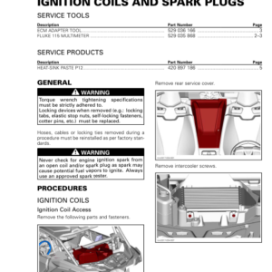 SSV 2017 Ingnition coils and Saprk plugs (Maverick X3) Shop tmr2017 034 Manual