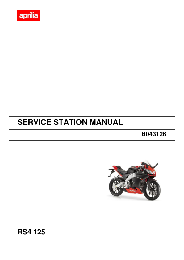 Aprilia RS4 125 Manual