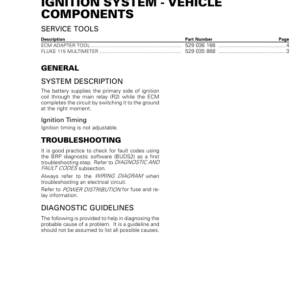 SSV 2017 Ignition System Vehicle Components (Defender HD5) Shop tmr2017 423 Manual