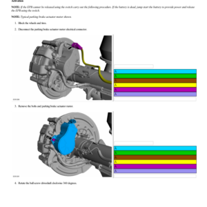 Electronic Parking Brake (EPB) Release G2223347 Manual