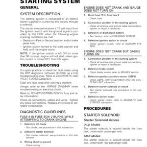 SSV MY20 Starting System (Defender suppl.) 219101010 035 en Manual