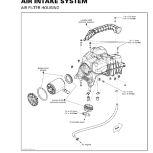 ATV 2015 OUTLANDER L (Air Intake System 450) Shop 04cE4TAAU SM51Y015S01 vmr2015 013 Manual