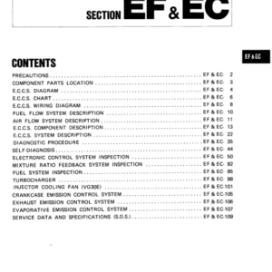 Engine Duel & Emission Control System Manual