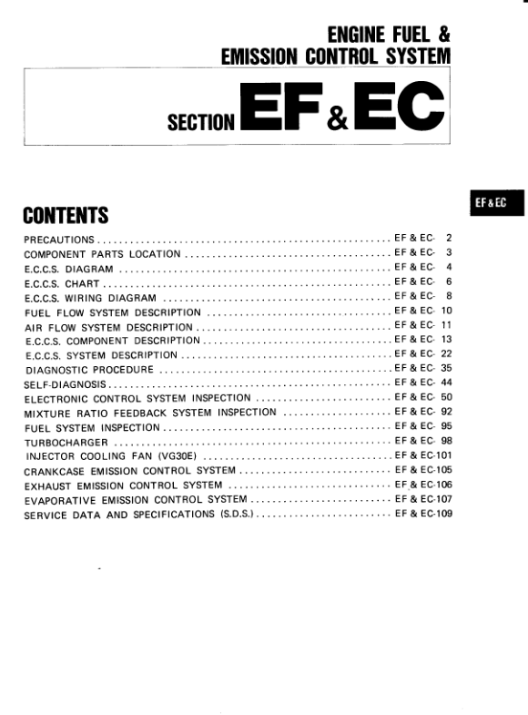 Engine Duel & Emission Control System Manual