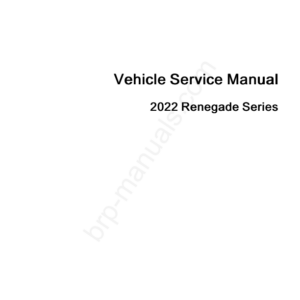 ATV 2022 RENEGADE SERIES Shop SM51Y022 en Manual