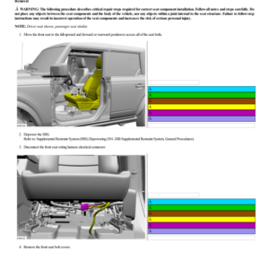 Front Seat G2218716 Manual