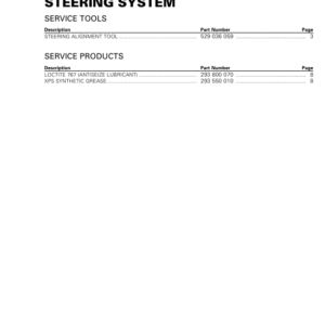 SSV 2018 Steering System (MAVERICK TRAIL) Shop 219100905 049 Manual