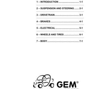 gem e series Manual