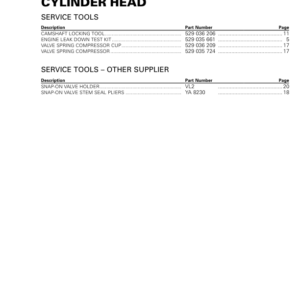 SSV 2017 Cylinder Head (Maverick X3) Shop tmr2017 019 Manual