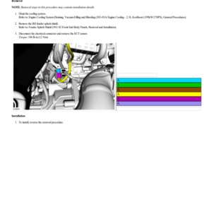 Engine Coolant Temperature (ECT) Sensor G2193260 Manual