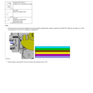 Balance Shaft Backlash G2186858 Manual