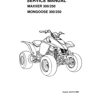 2005 Kymco MAXXER 300 250 Manual